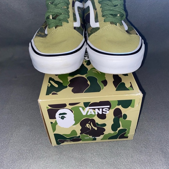 BAPE x Vans Green ABC Camo Old School - Picture 6 of 8